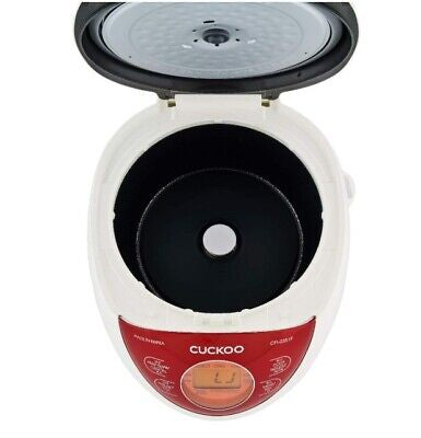CUCKOO CR-0351F - Reiskocher - 425 Watt - 0,54 L - 3D Heizmethode - weiß/rot