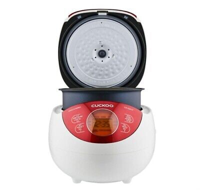 CUCKOO CR-0351F - Reiskocher - 425 Watt - 0,54 L - 3D Heizmethode - weiß/rot